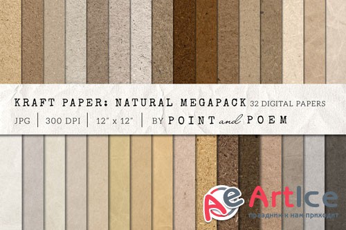 Kraft Paper Texture Pack - Neutral - Creativemarket 156971