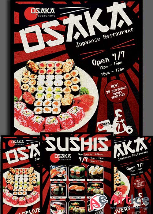 Sushi Delivery Flyer