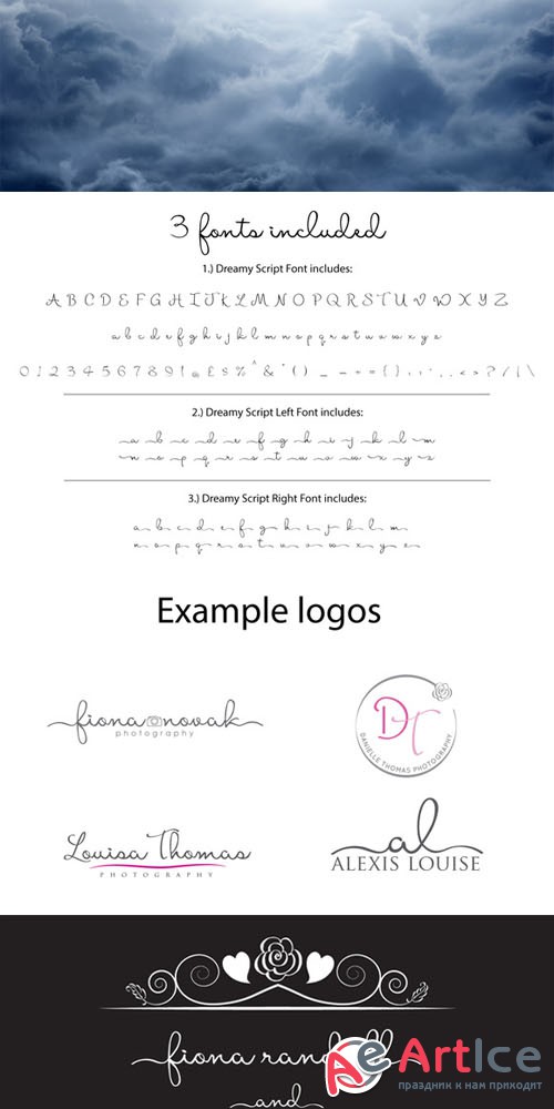 Dreamy Script Font - logo - Creativemarket 144312