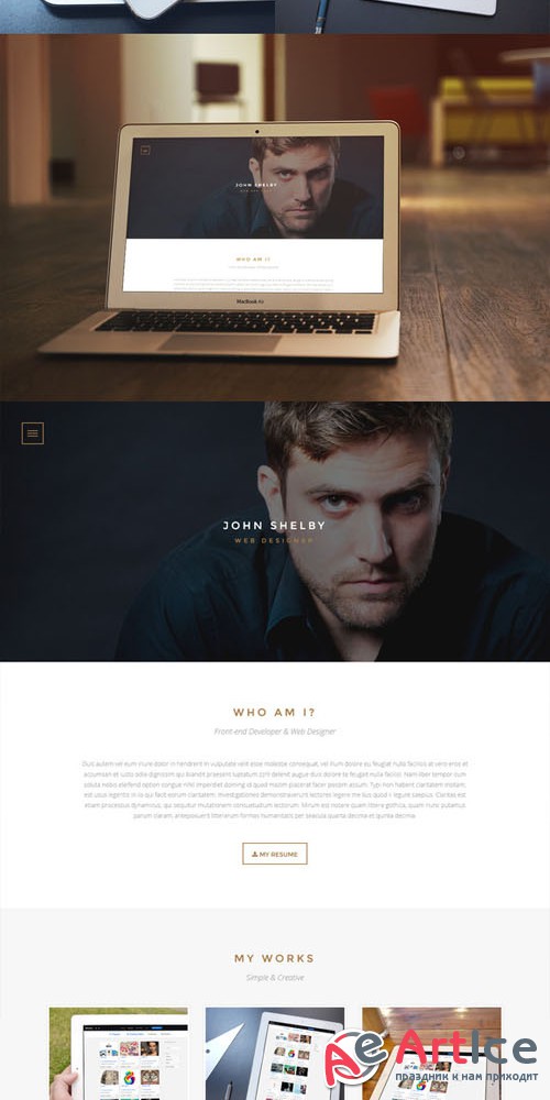 Shelby v1.1 - One Page HTML5 Template - Creativemarket 70522
