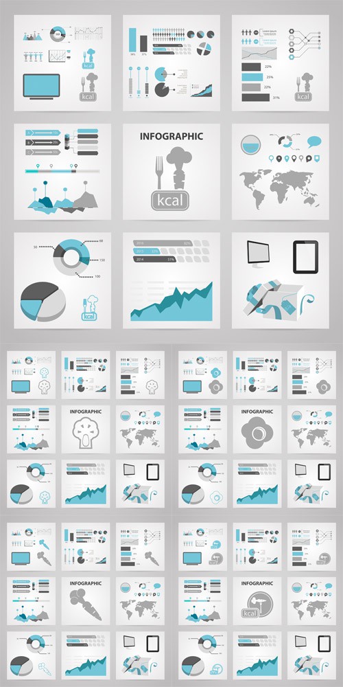 Vector Set -  Illustration of Business and Finance Icon