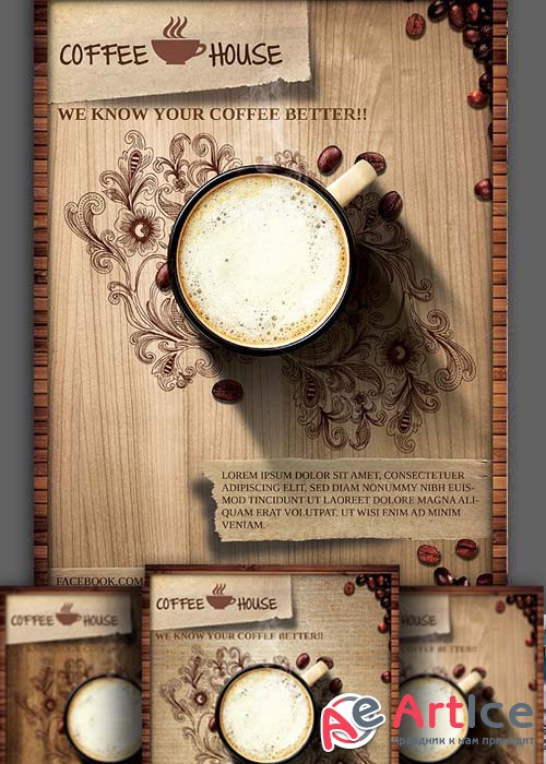 Coffee Shop Promotion Flyer Template