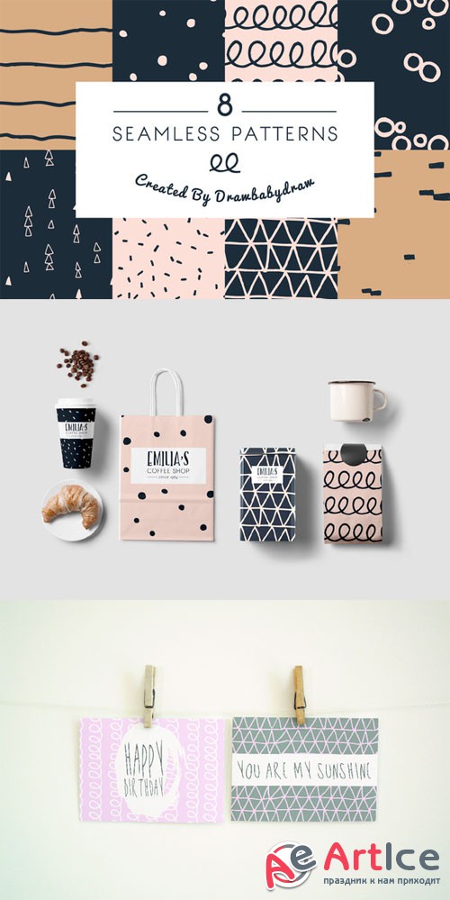 Creativemarket - Illustrated Pattern Collection 89538