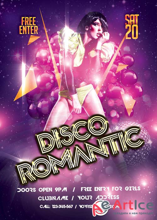 Disco Romantic Flyer