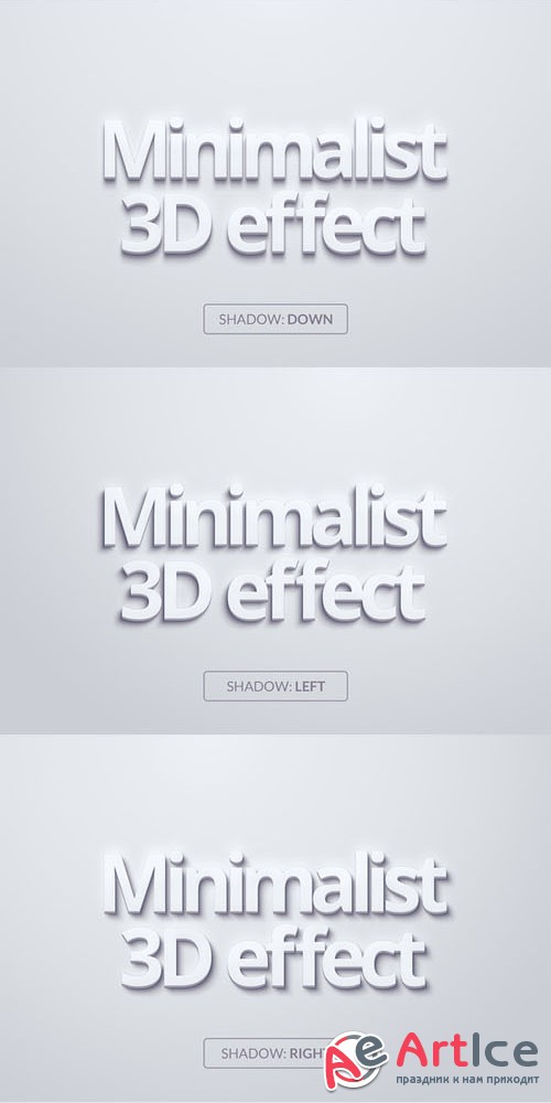 Creativemarket - Minimalist 3D Effect 13798