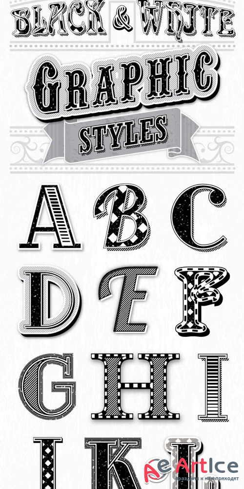 Graphicriver - Vintage Black and White Styles 6913638