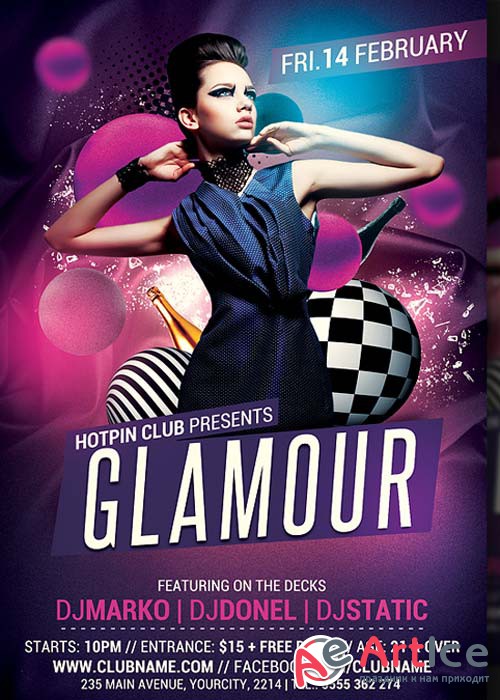 Glamour Party Flyer Template