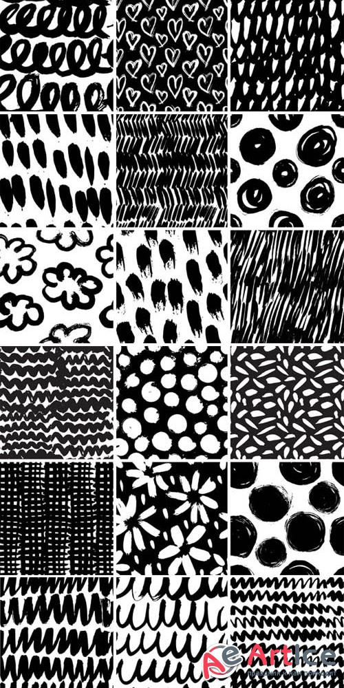 Creativemarket - Vector collection of ink patterns 353817
