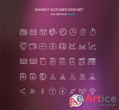 Swanky Outlines Icon Set