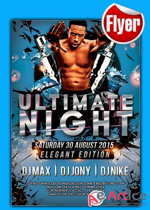 Ultimate Party Flyer Template + Facebook Cover