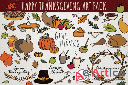 Creativemarket - Thanksgiving Art Pack 111012