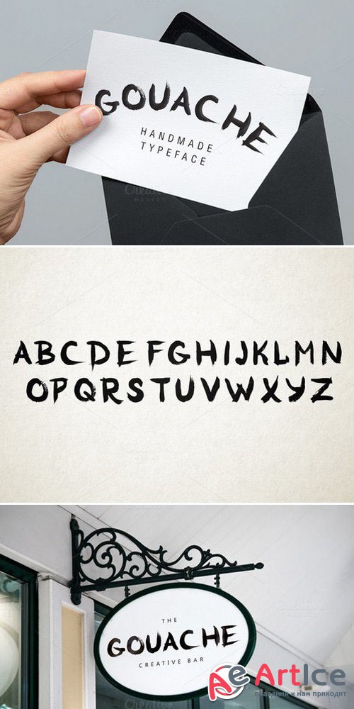 Creativemarket - Gouache Handmade Typeface 423947
