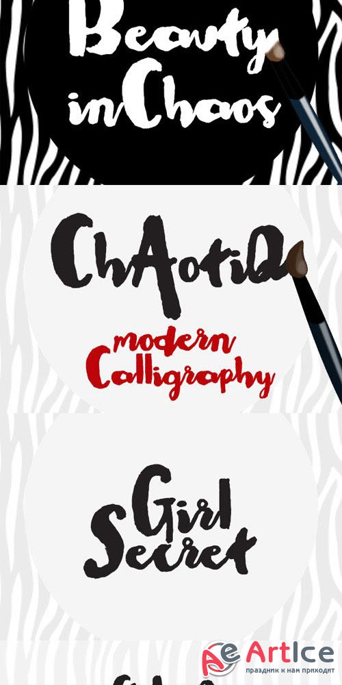 Creativemarket - Chaotiq Modern Paint Brush Font 89733