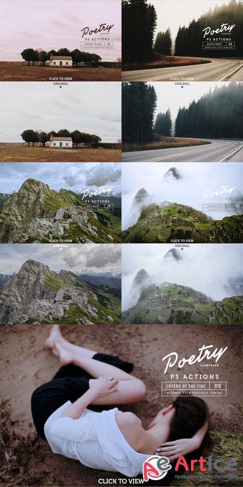 Creativemarket - Poetry Photoshop Landscape Actions 393479