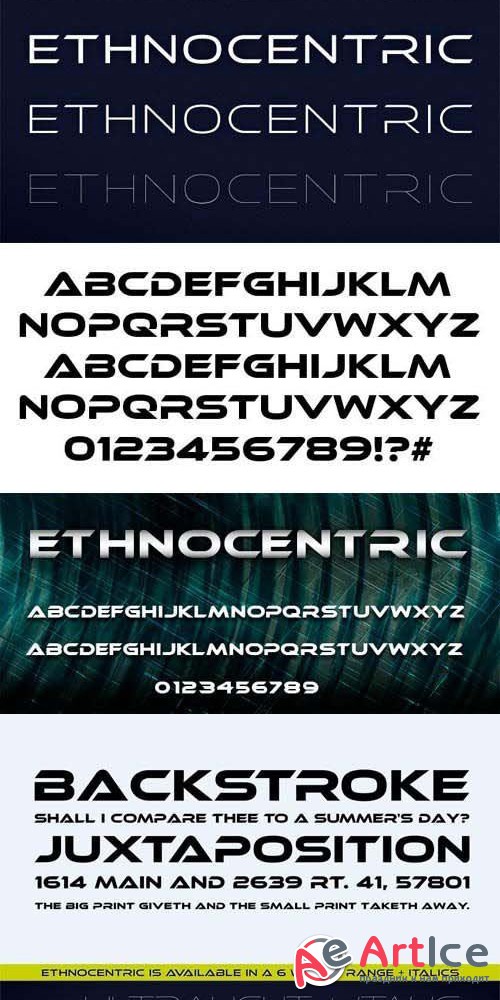 Ethnocentric Font Family - otf