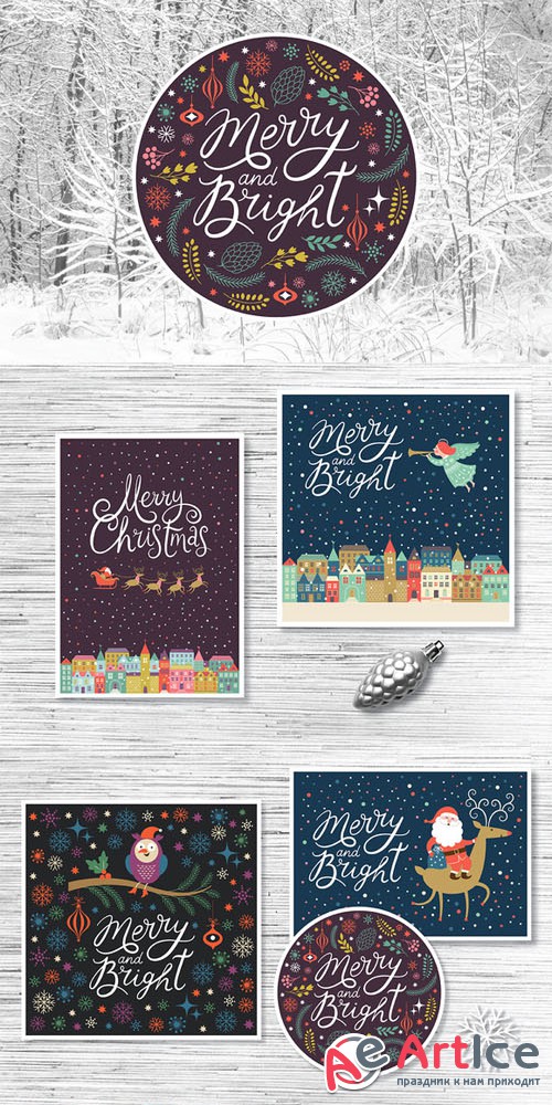 Creativemarket - Christmas Cards 109343
