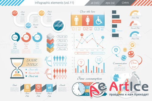 Infographic Elements (v11) - Creativemarket 115210