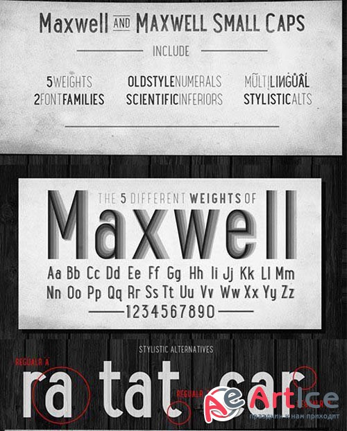 Maxwell Sans Font Family - otf