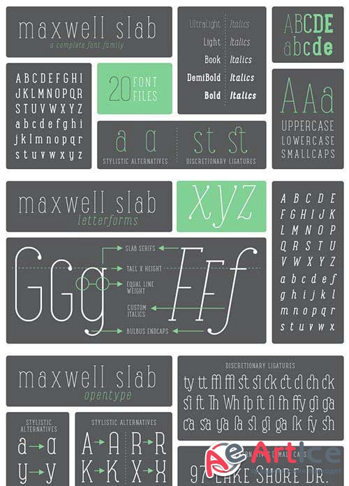Maxwell Slab Font Family