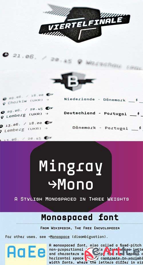 Mingray Mono Font Family