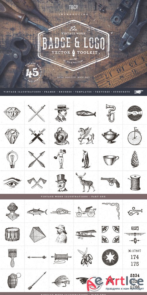 Vintage Badge and Logo Toolkit