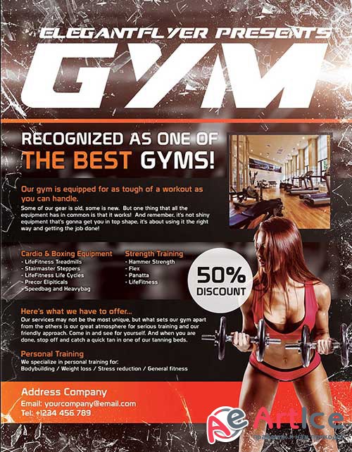 Gym Flyer Template + Facebook Cover