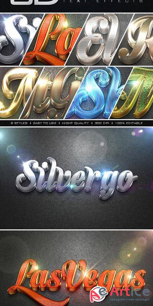 3D Collection Text Effects GO.1