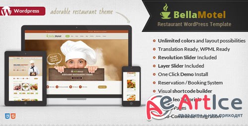 Bella Motel v1.5 - Restaurant & Bakery WordPress Theme