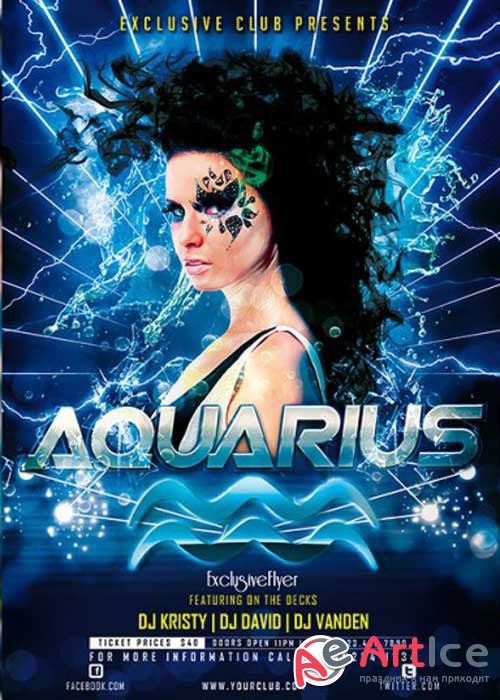 Aquarius Premium Flyer Template