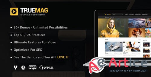 True Mag v4.2.1 - WordPress Theme for Video and Magazine