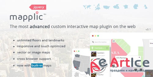 Mapplic v3.1 - Custom Interactive Map jQuery Plugin