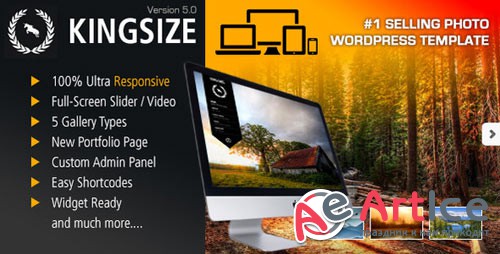 King Size v5.0.9 - Fullscreen Background WordPress Theme