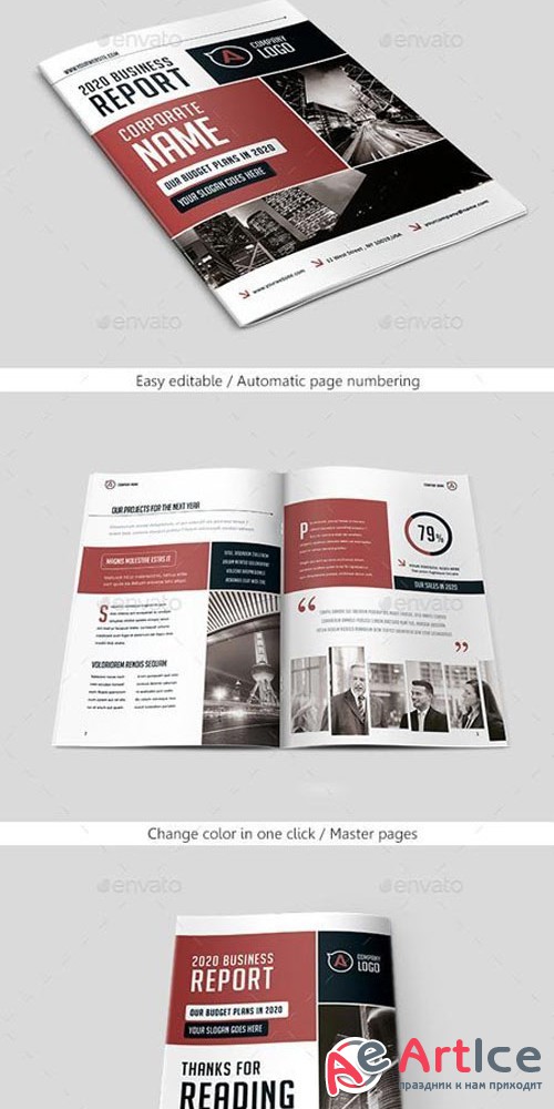 Bifold Business Brochure Template