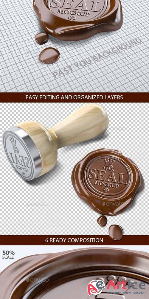 Wax Seal Stamp Mock-up