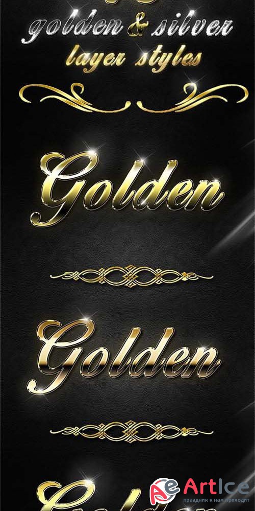 Golden & Silver Layer Styles V.2