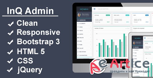CodeGrape - InQ - A Responsive Bootstrap 3 Admin Template
