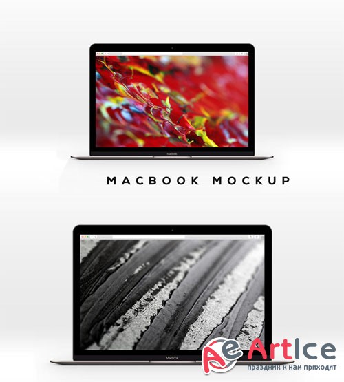MacBook Presentation Mock-up Template
