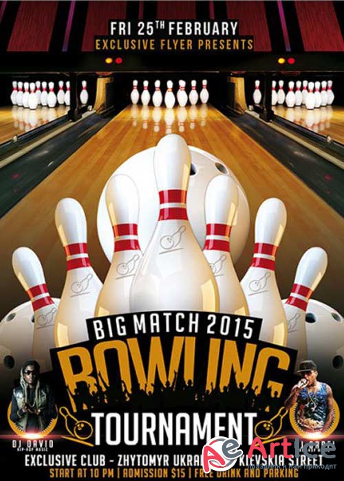Bowling Tournament Premium Flyer Template