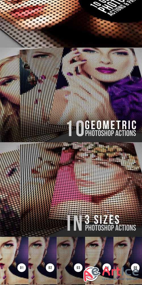 10 Geometric Photoshop Actions 01