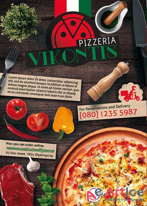 PizzeriaItalian Premium Flyer Template