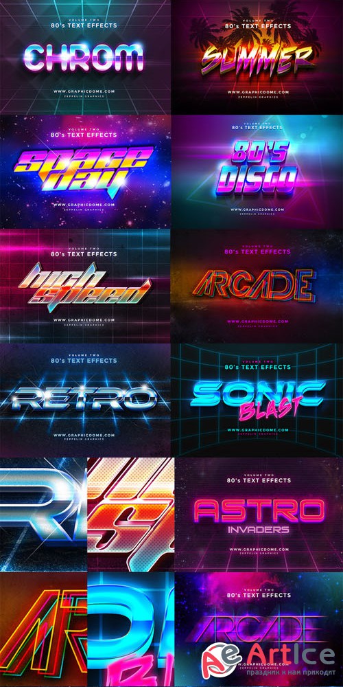 Creativemarket - 80s Text Effects 168080