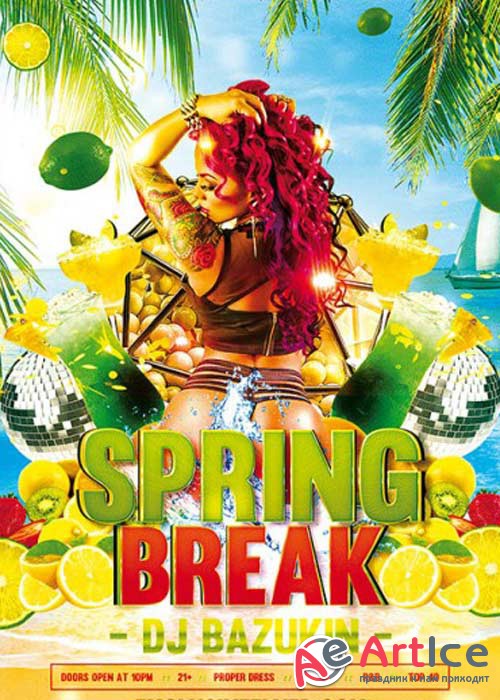 Sexy Spring Break Premium Flyer Template