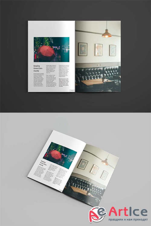 A4 Magazine Mock-up Template