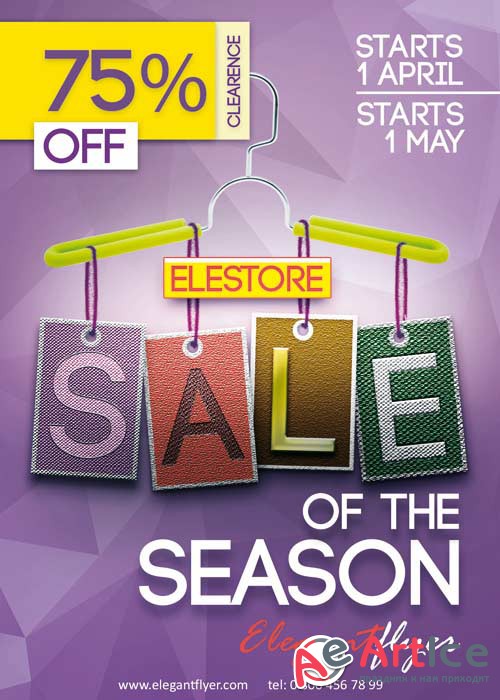 Sale of season PSD Flyer Template