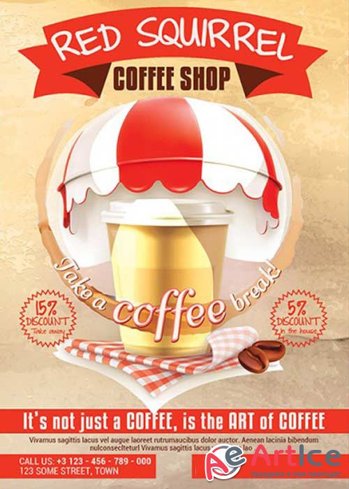 Coffee Shop Premium Flyer Template
