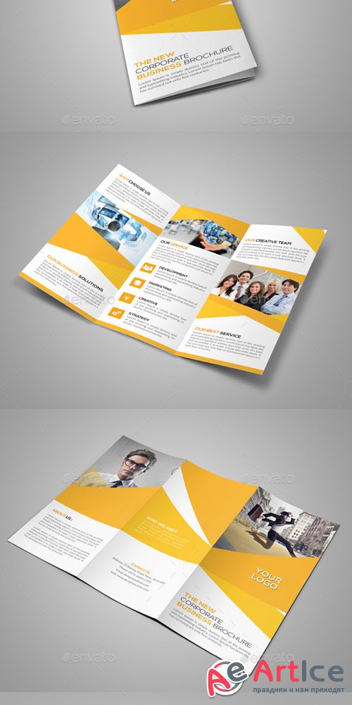 Corporate Trifold Brochure - GraphicRiver 11183424