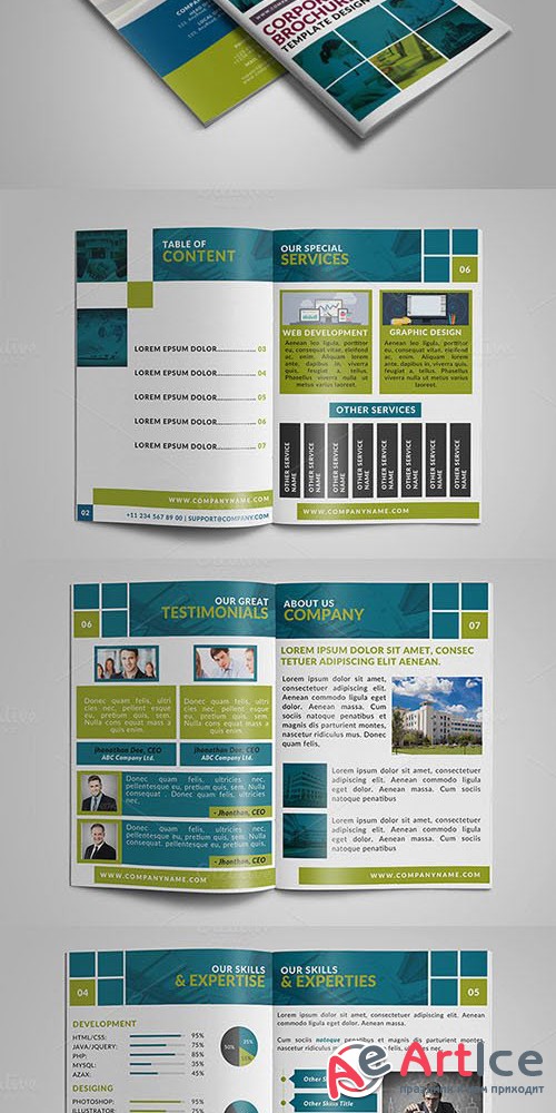 8 Page Corporate Bifold Brochure 2