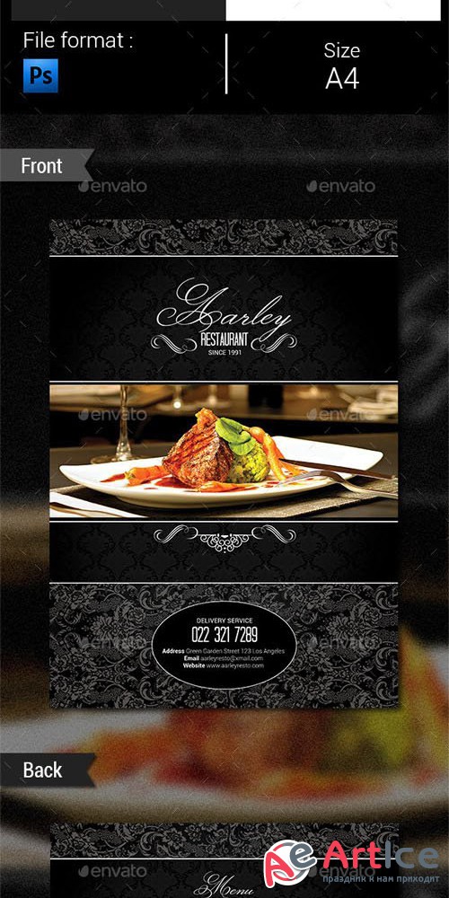 Elegant Restaurant Menu Flyer