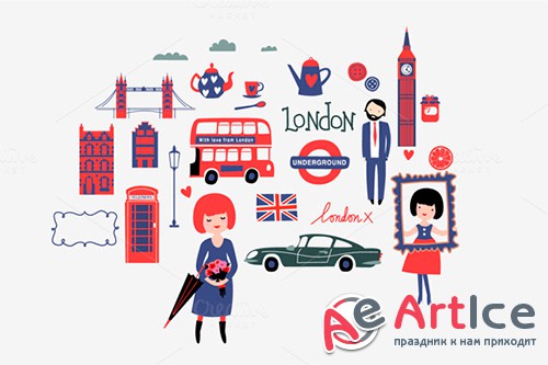 With love from London - Creativemarket 147262