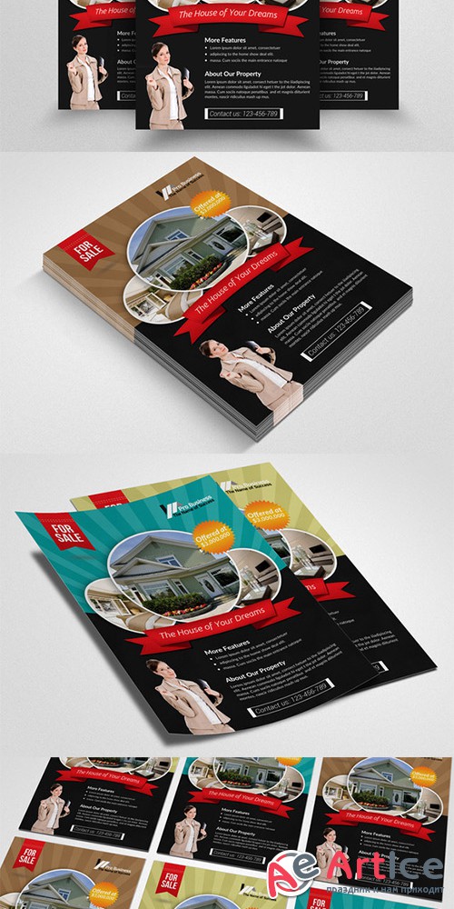 Real Estate Agency PSD Flyer - Creativemarket 552386